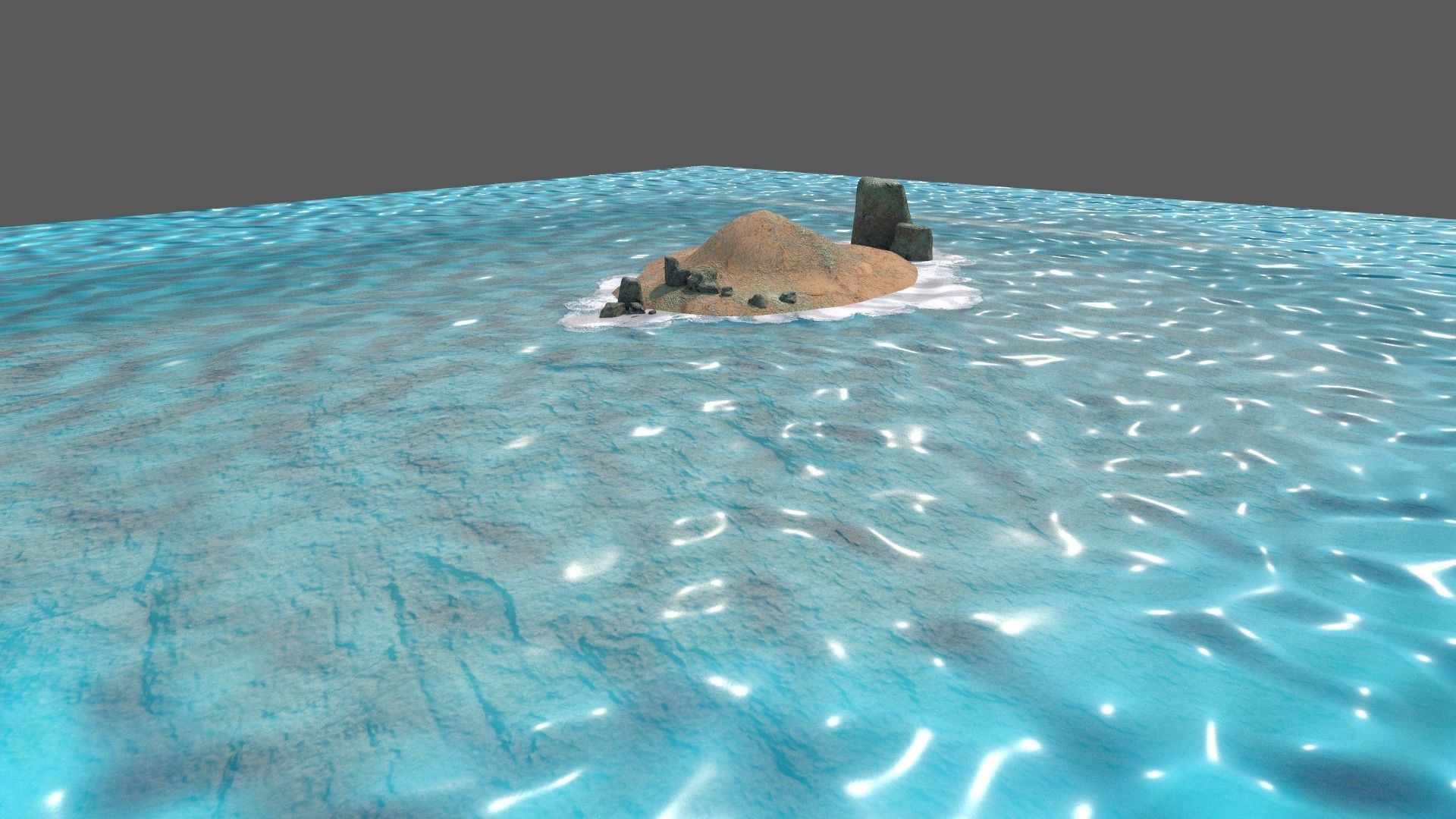 low poly island pack Low-poly 3D model_31