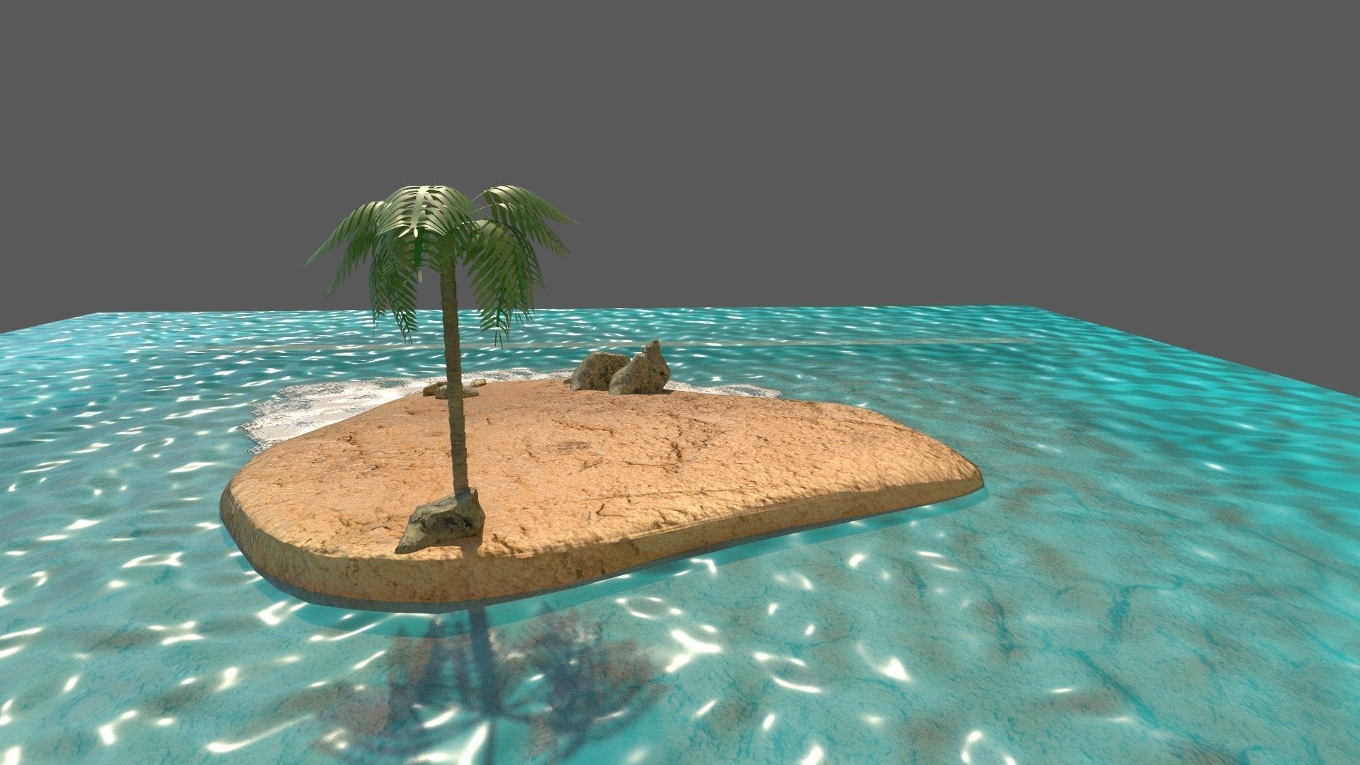 low poly island pack Low-poly 3D model_5