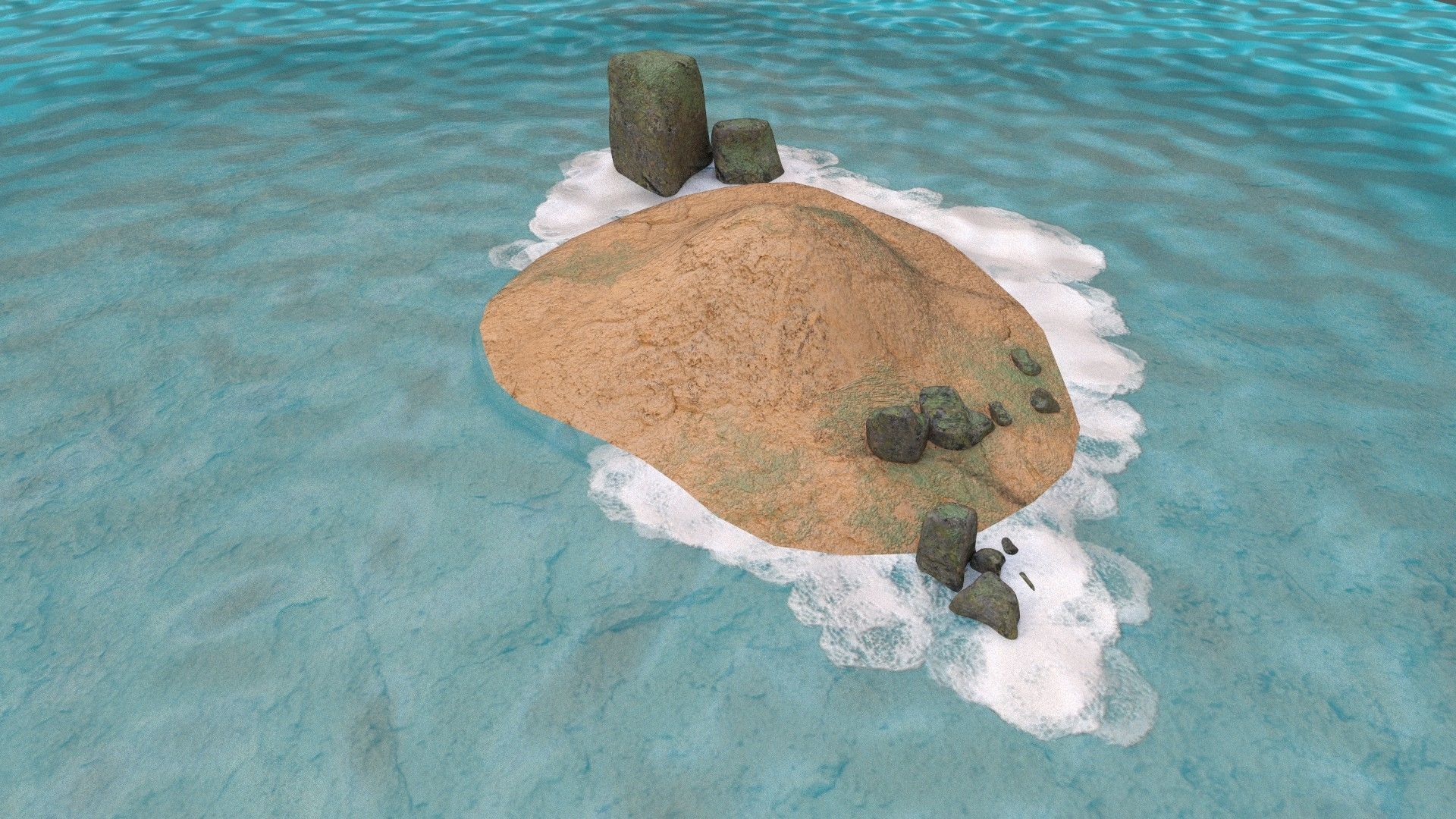 low poly island pack Low-poly 3D model_35