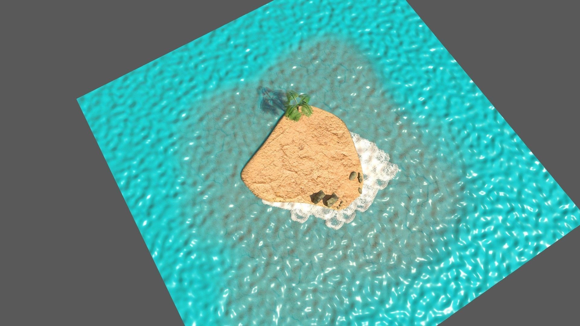 low poly island pack Low-poly 3D model_9