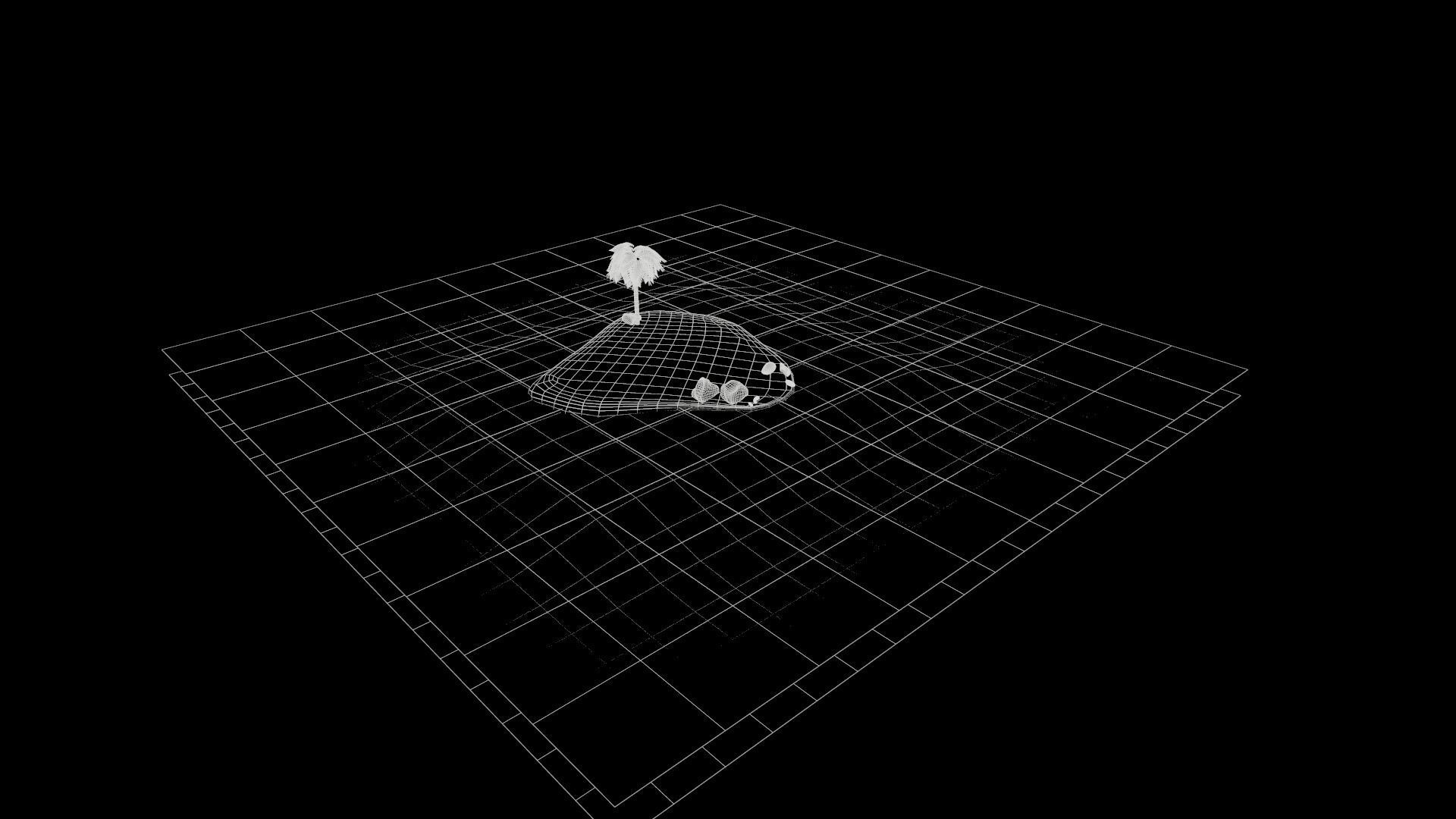 low poly island pack Low-poly 3D model_7