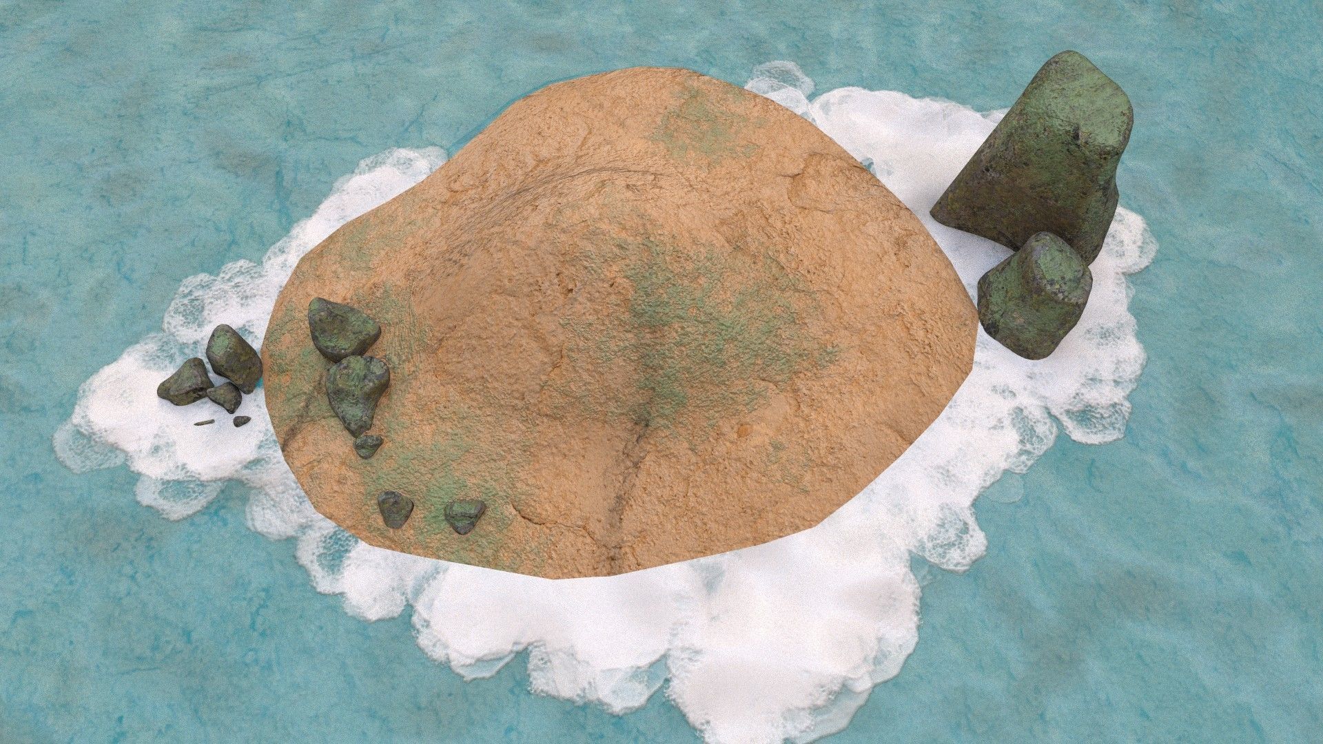 low poly island pack Low-poly 3D model_40