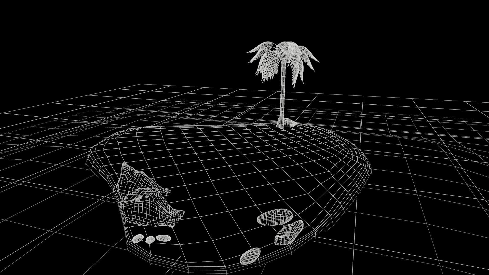 low poly island pack Low-poly 3D model_13