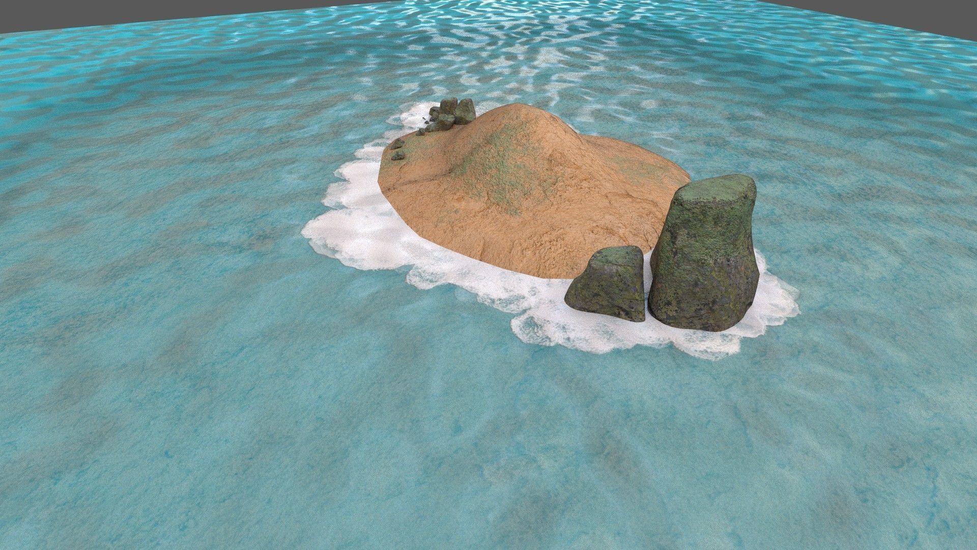 low poly island pack Low-poly 3D model_36