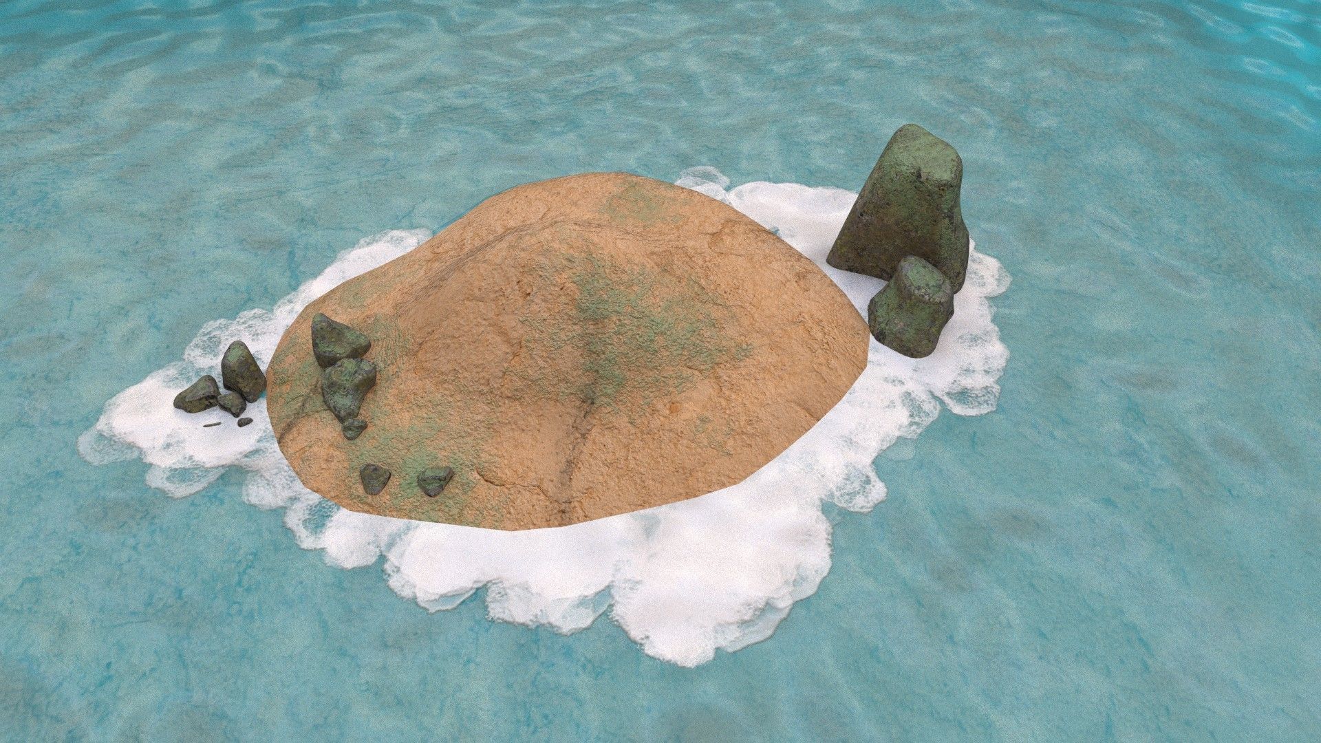 low poly island pack Low-poly 3D model_38