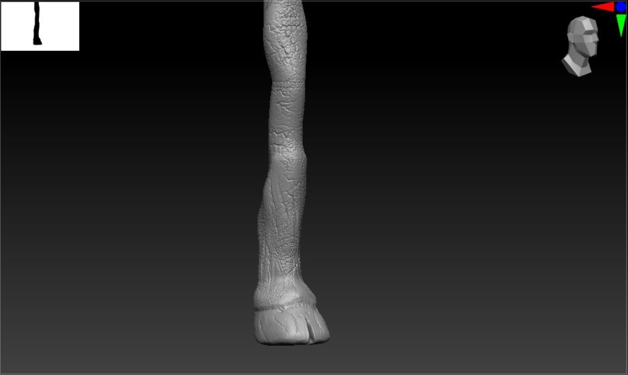 ALASTOR MAD-EYE MOODY WALKING STICK 3D print model_8