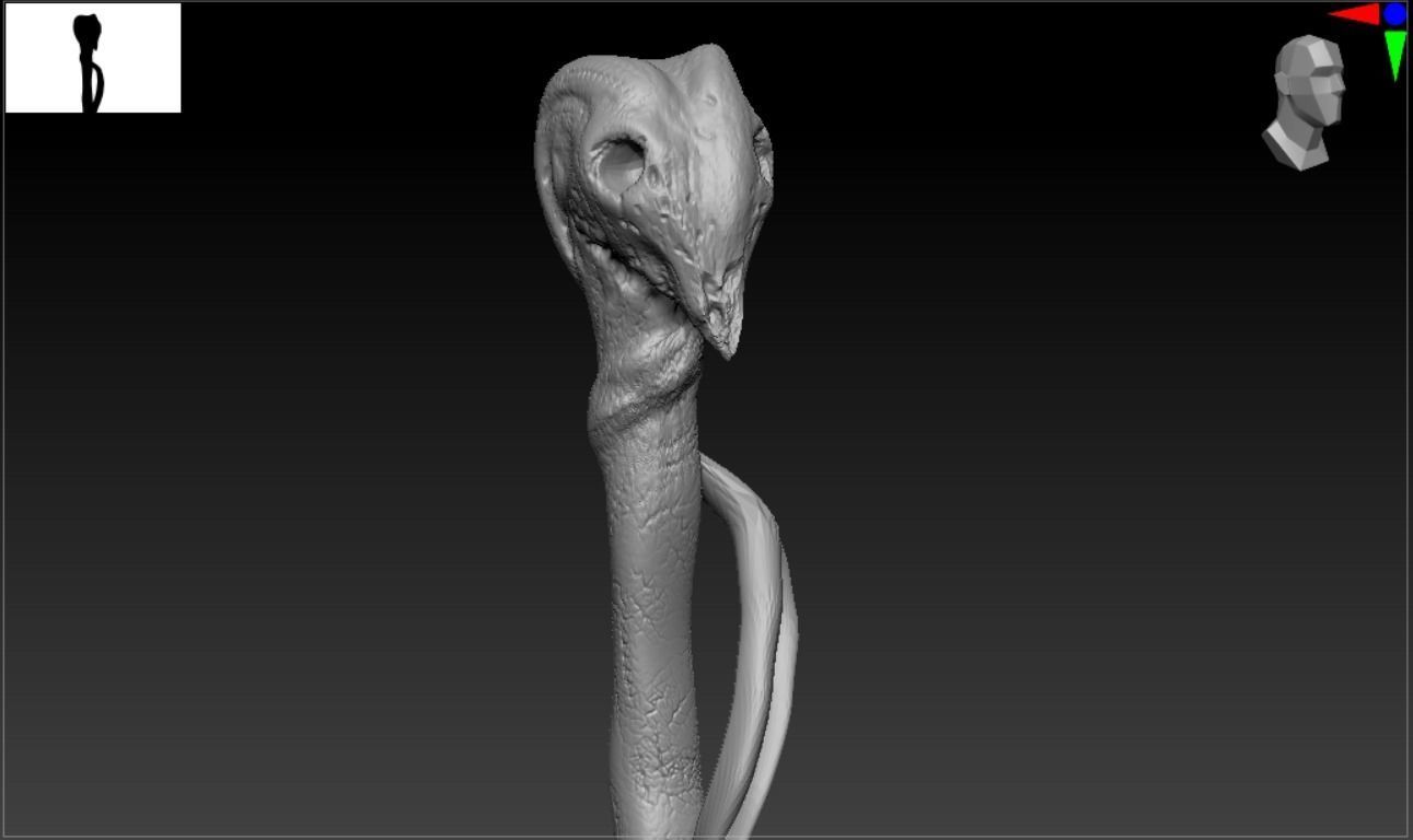 ALASTOR MAD-EYE MOODY WALKING STICK 3D print model_7