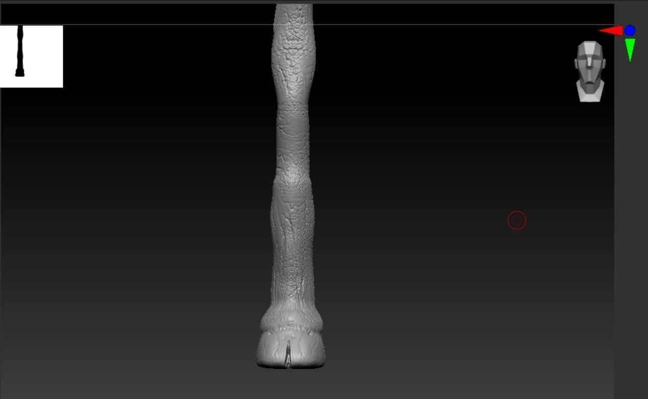 ALASTOR MAD-EYE MOODY WALKING STICK 3D print model_1