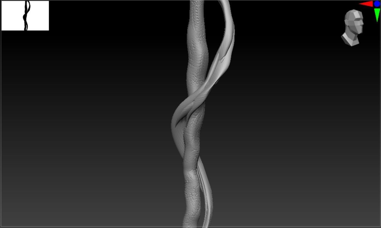 ALASTOR MAD-EYE MOODY WALKING STICK 3D print model_6