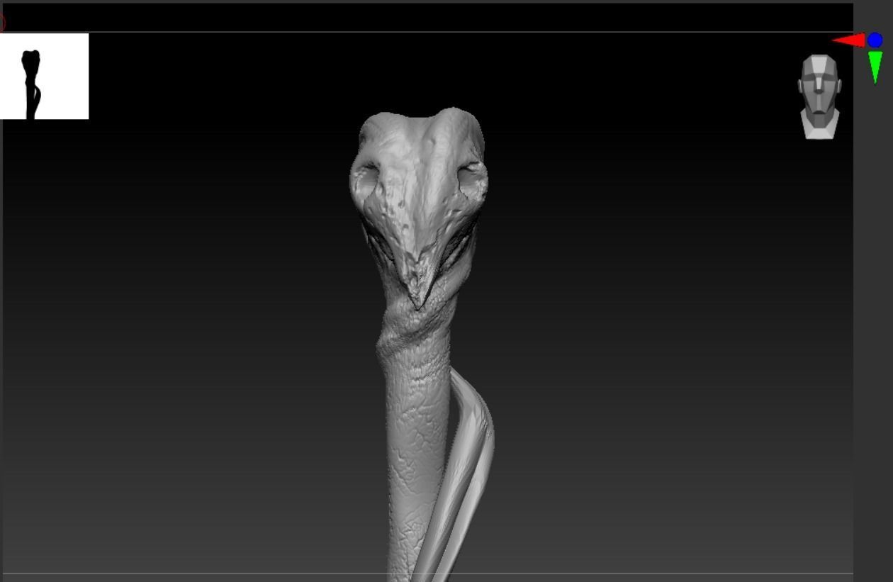 ALASTOR MAD-EYE MOODY WALKING STICK 3D print model_10