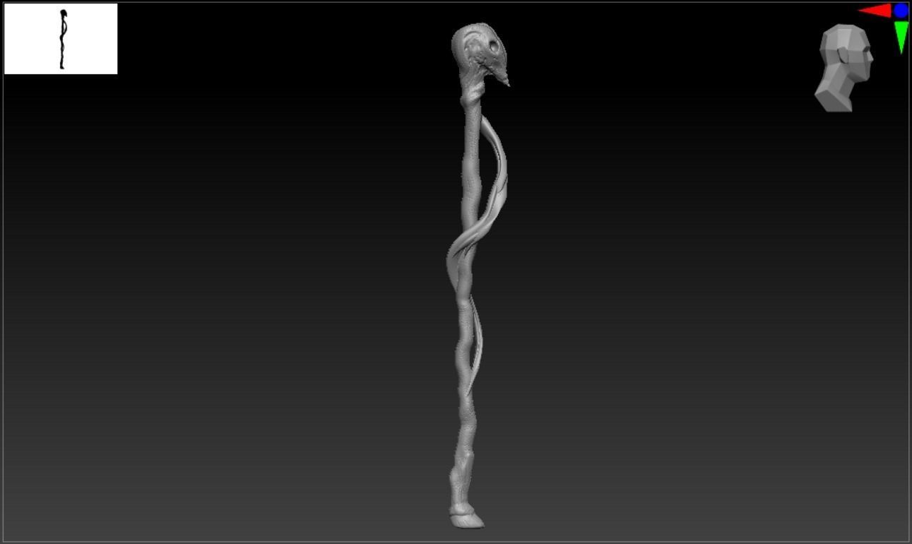 ALASTOR MAD-EYE MOODY WALKING STICK 3D print model_5