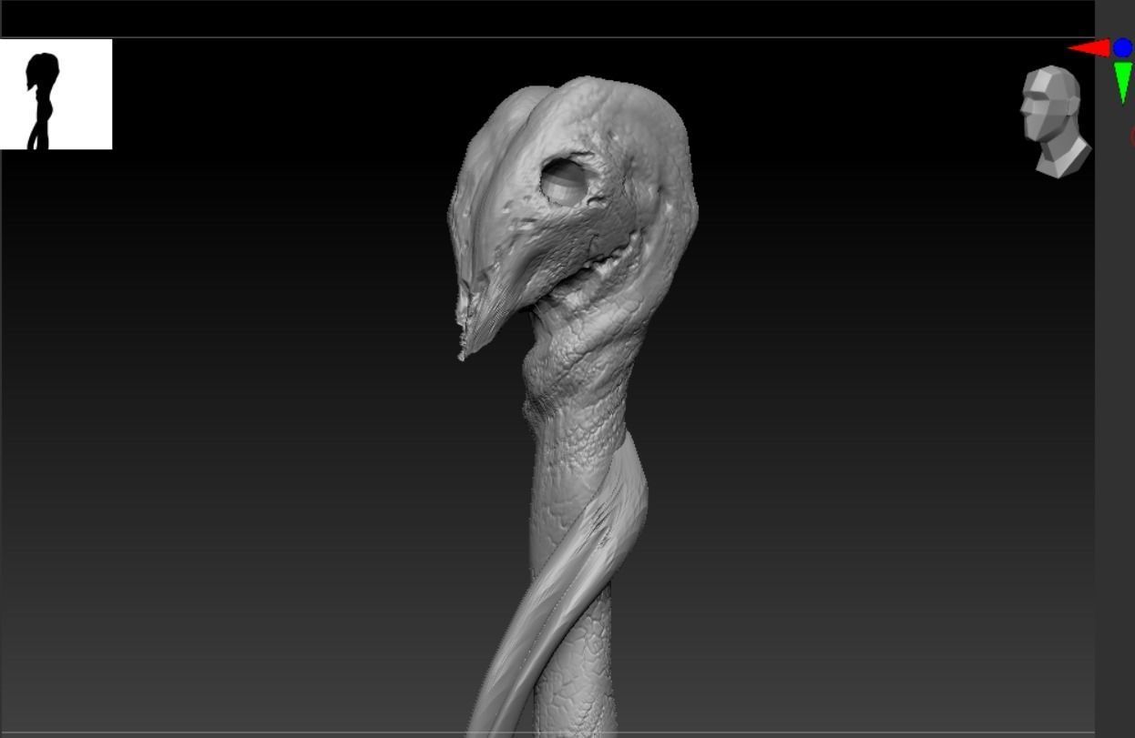 ALASTOR MAD-EYE MOODY WALKING STICK 3D print model_9