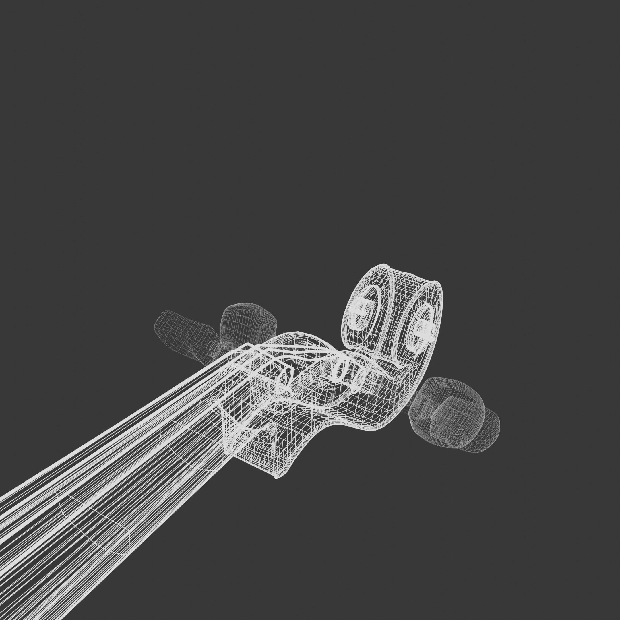 Classic Violin 3D model_8