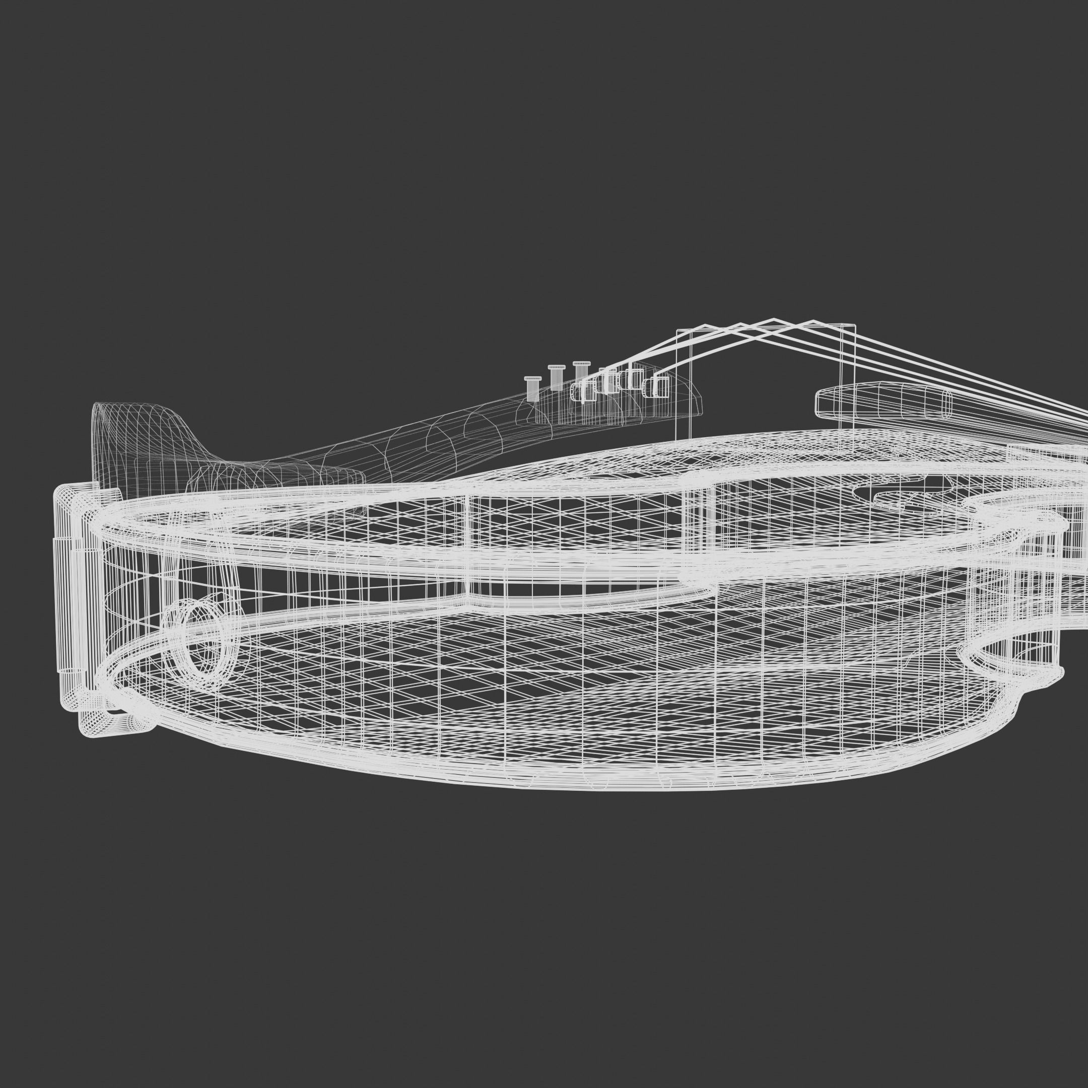 Classic Violin 3D model_7