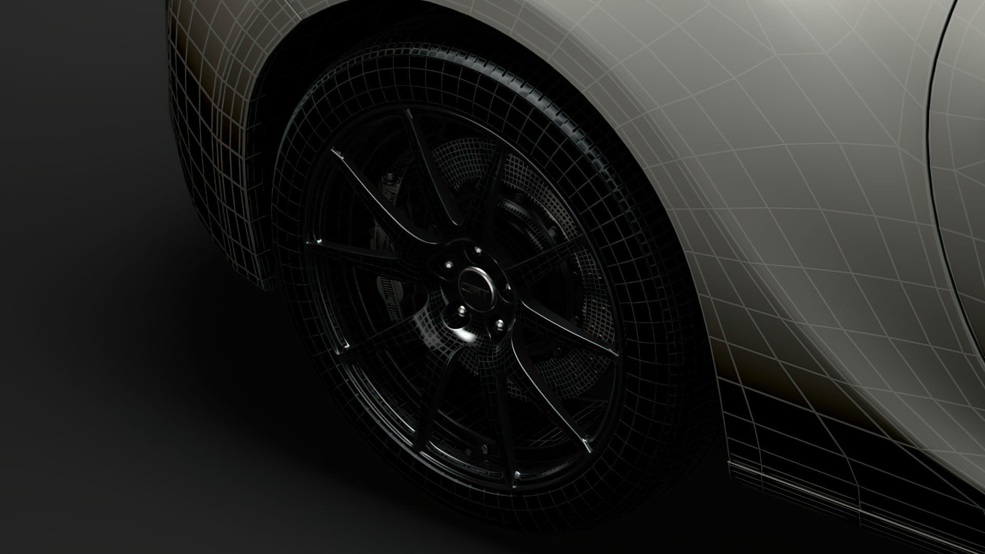 Scion TRD 2020 wheel 3D model_5