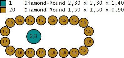 ring with movable stones  3D print model_9