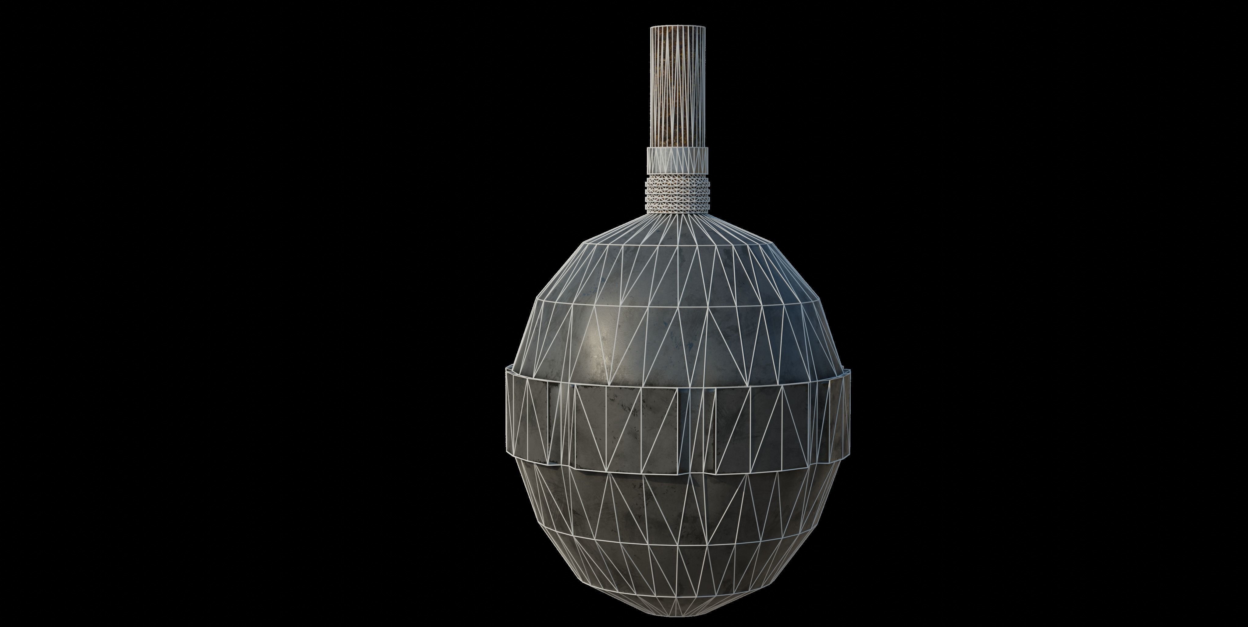 M1917 Eierhandgranate hand granade Low-poly 3D model_4