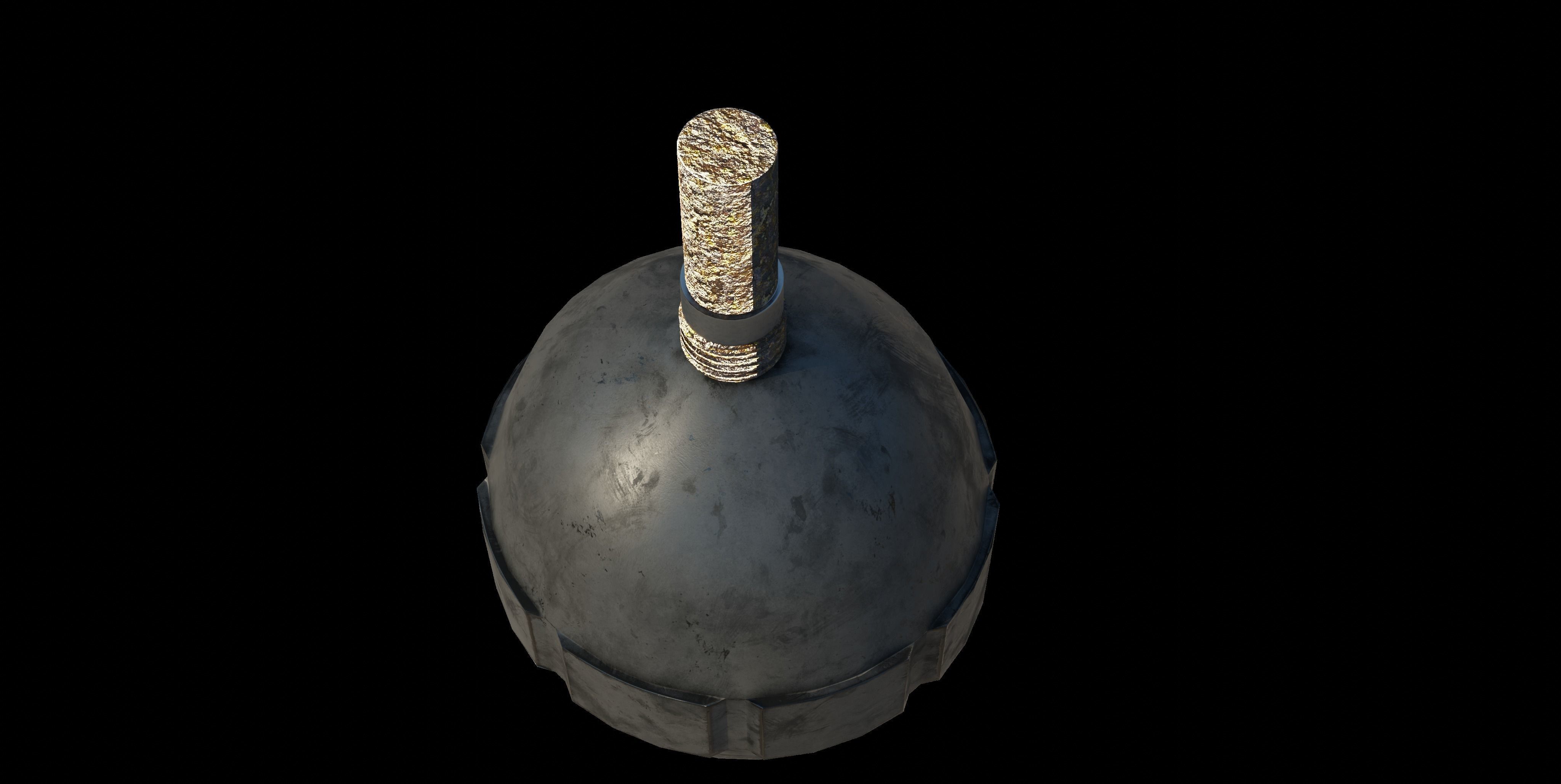 M1917 Eierhandgranate hand granade Low-poly 3D model_6