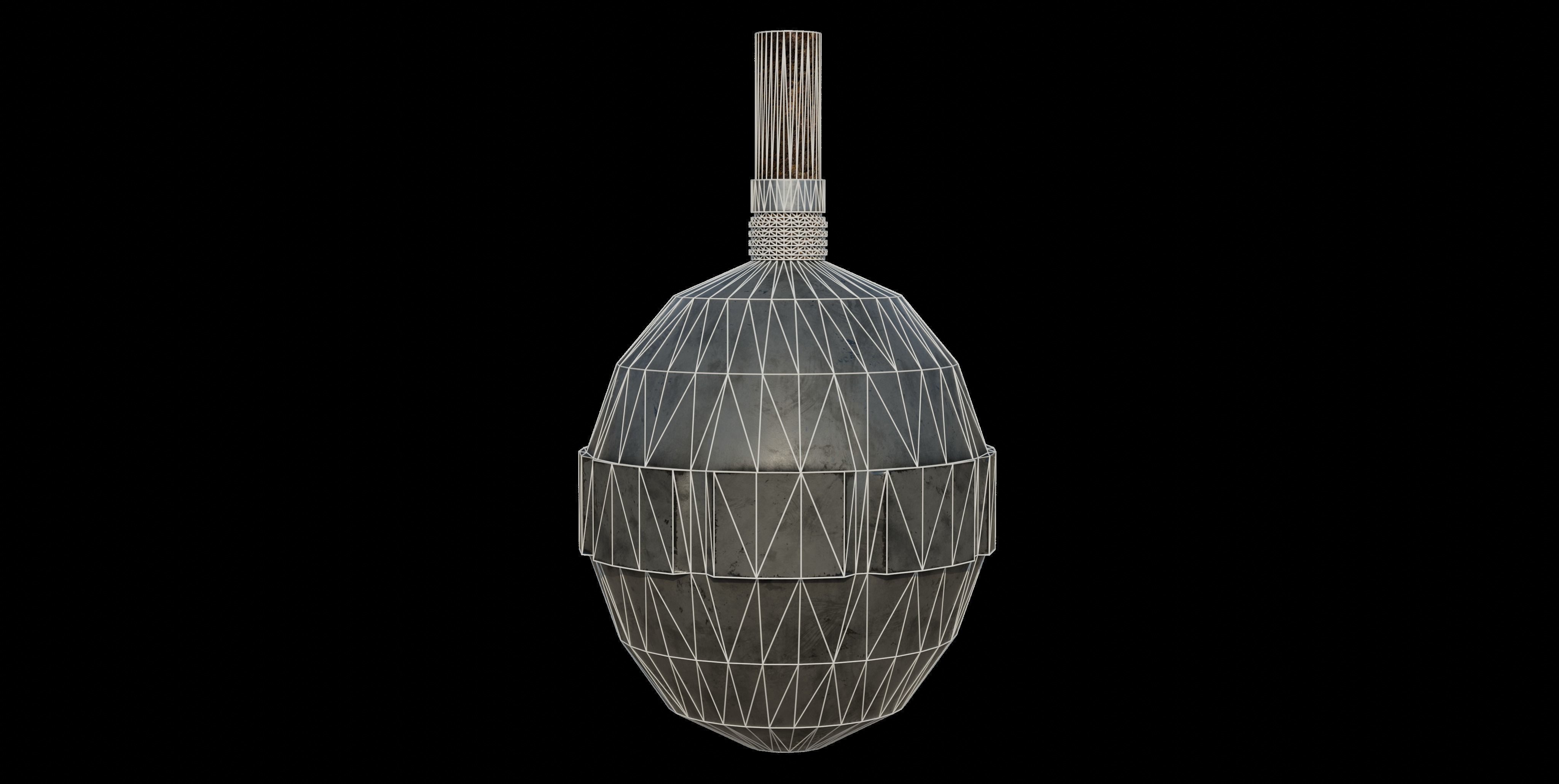 M1917 Eierhandgranate hand granade Low-poly 3D model_1