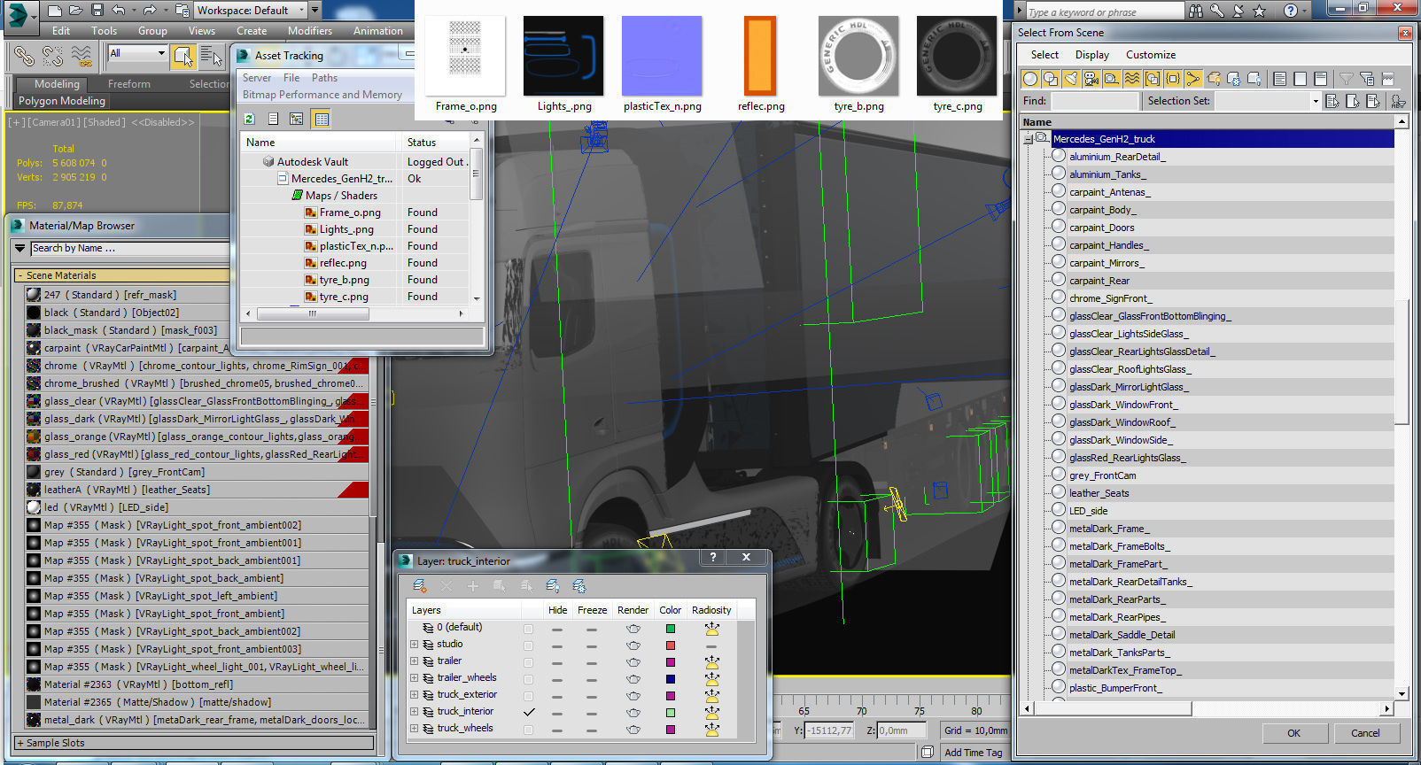 Mercedes-Benz GenH2 Truck 3D model_29
