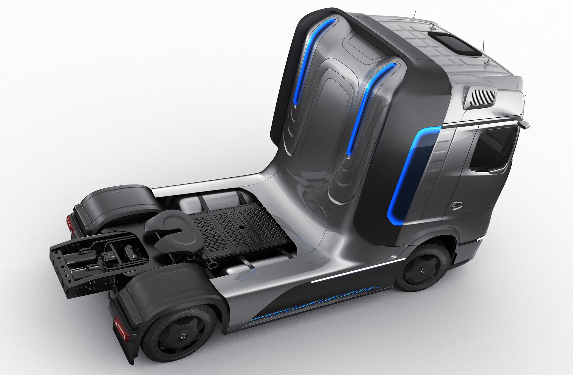 Mercedes-Benz GenH2 Truck 3D model_13