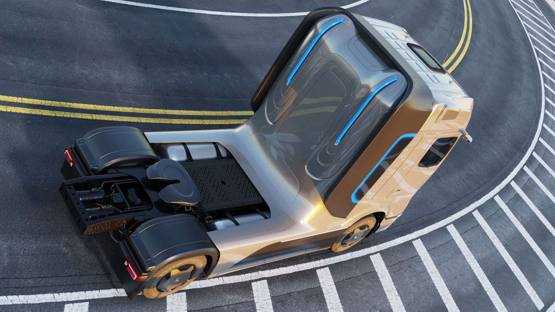 Mercedes-Benz GenH2 Truck 3D model_20