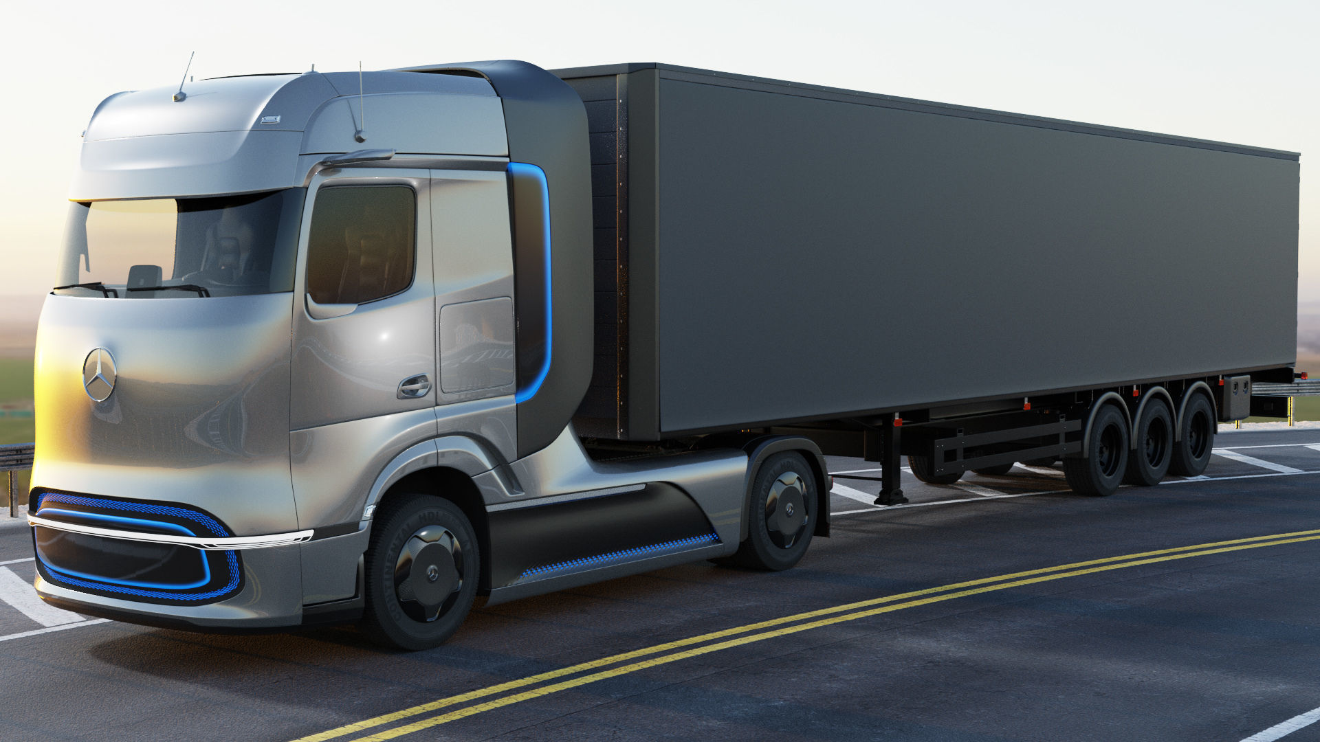 Mercedes-Benz GenH2 Truck 3D model_19