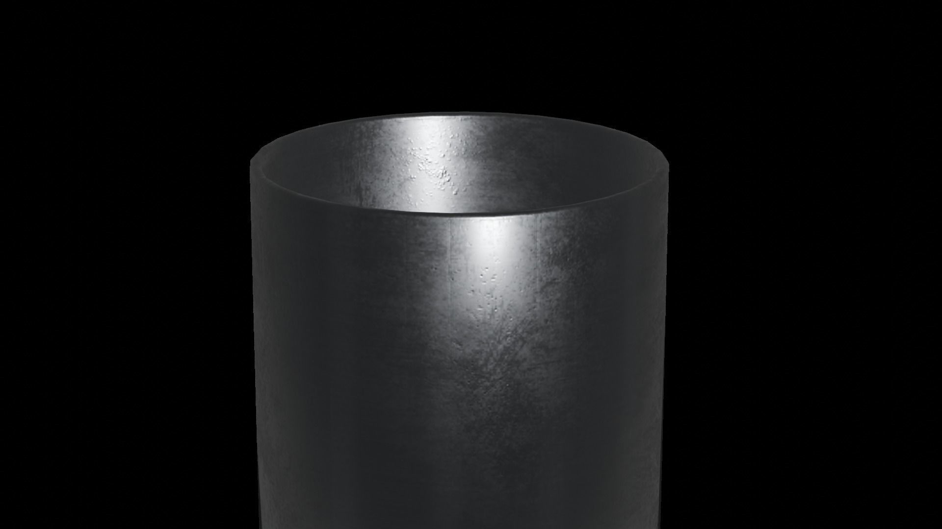 Park litter bin 3D model_5