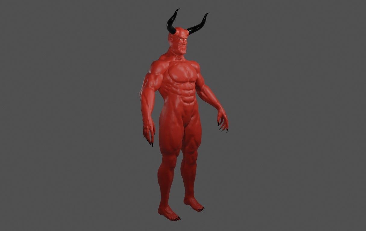 Devil Red - Diabo - Demon 3D model_8