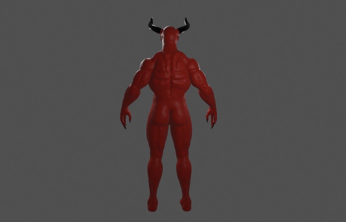 Devil Red - Diabo - Demon 3D model_5