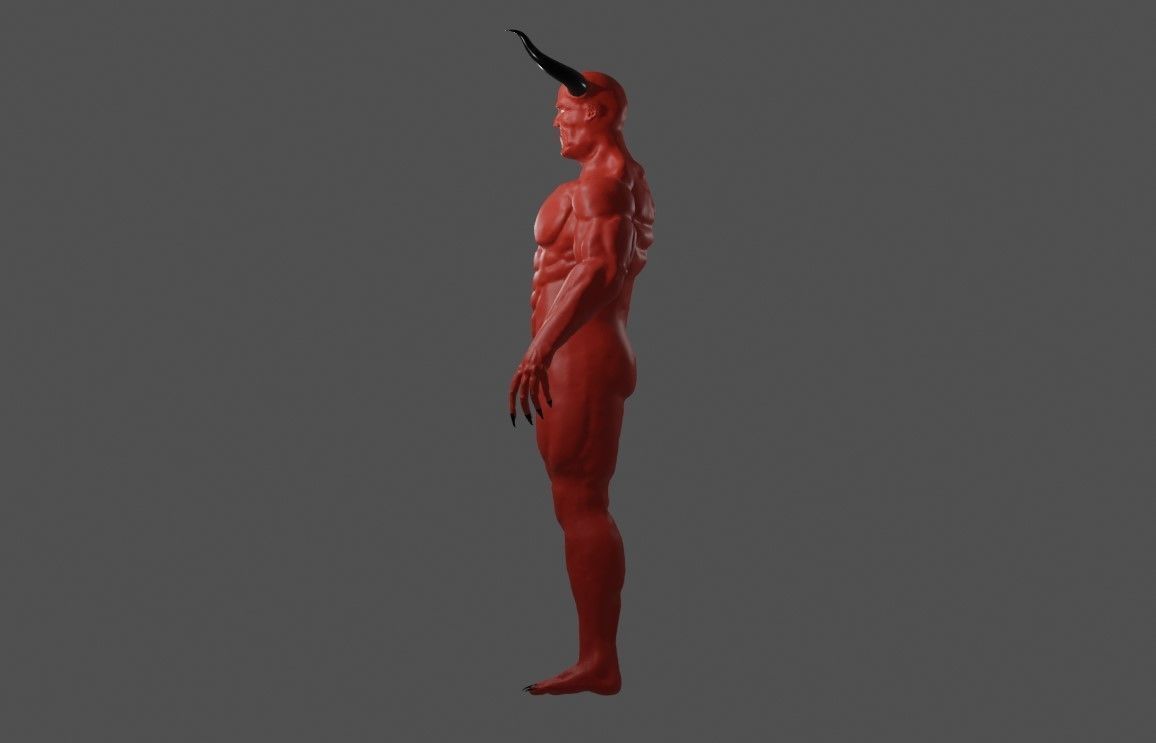 Devil Red - Diabo - Demon 3D model_3