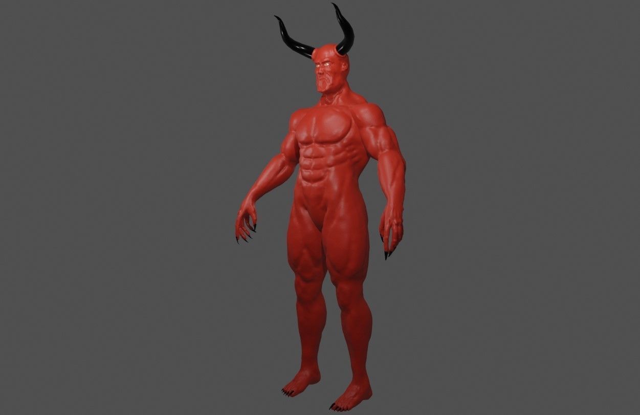 Devil Red - Diabo - Demon 3D model_2