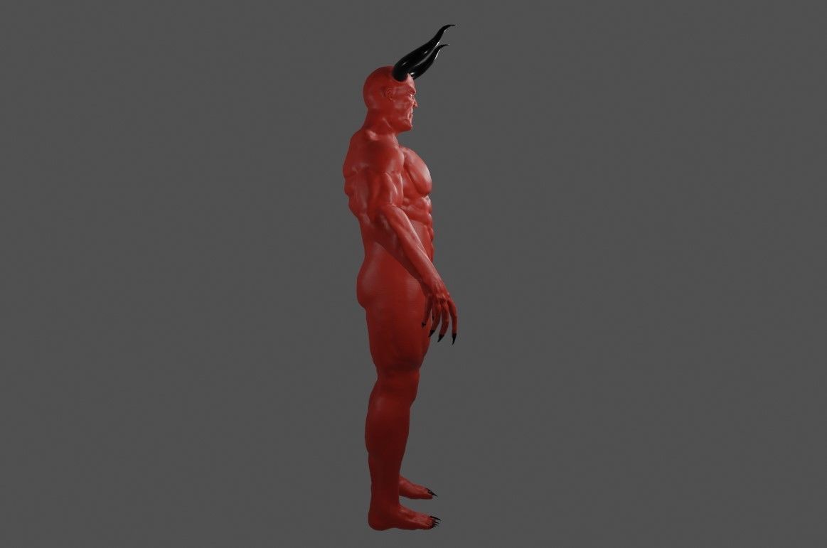 Devil Red - Diabo - Demon 3D model_7