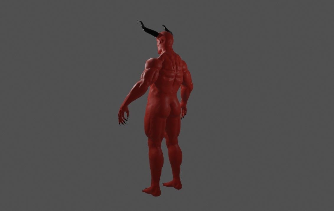 Devil Red - Diabo - Demon 3D model_4