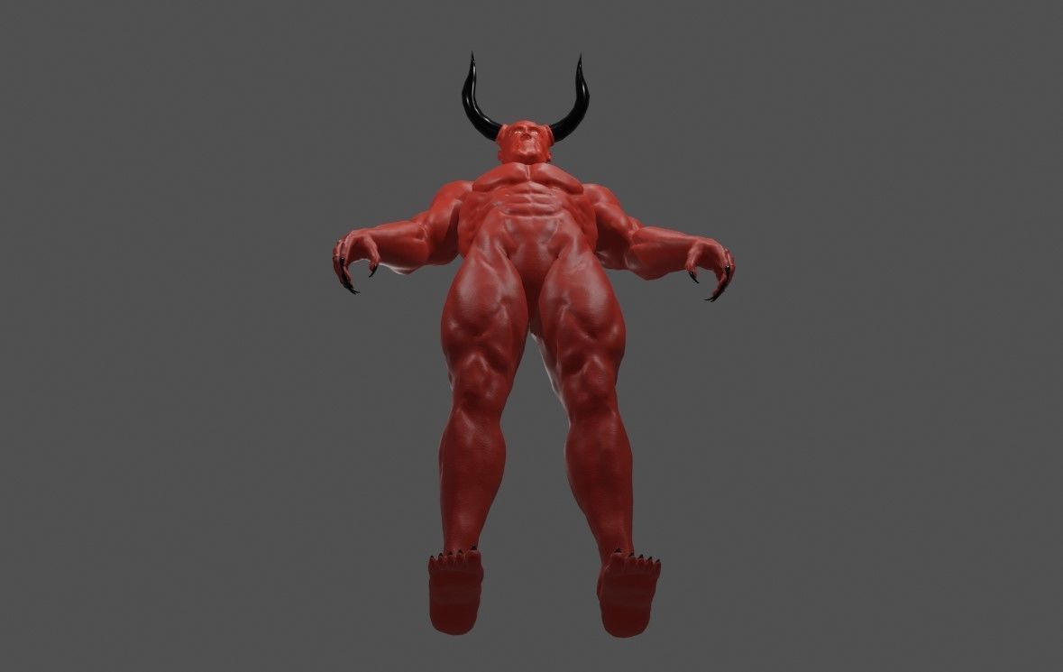 Devil Red - Diabo - Demon 3D model_10