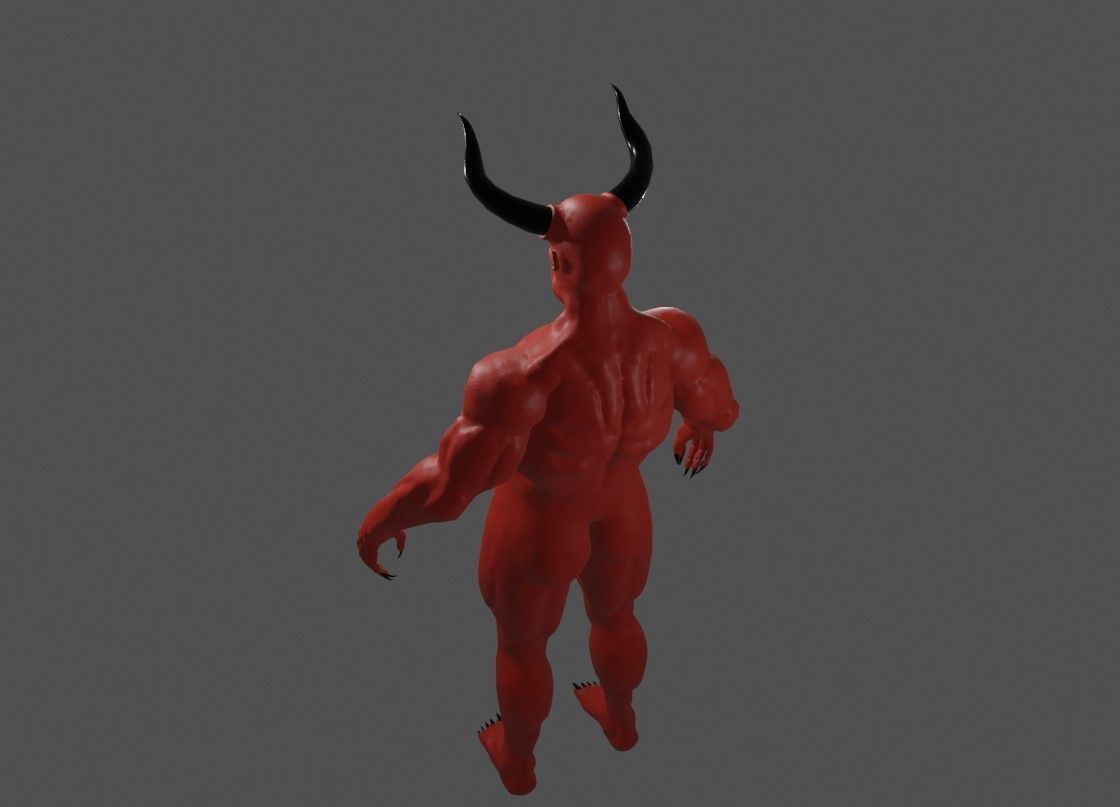 Devil Red - Diabo - Demon 3D model_12