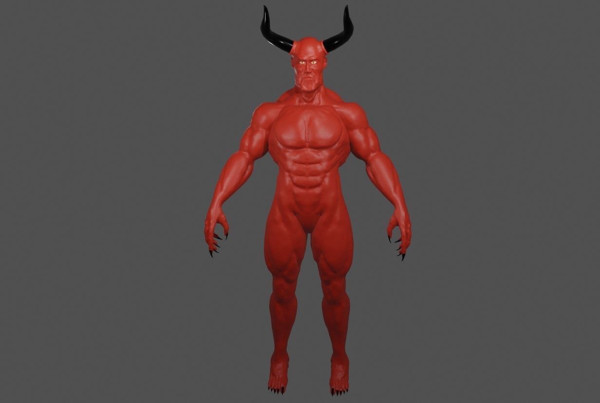 Devil Red - Diabo - Demon 3D model_9