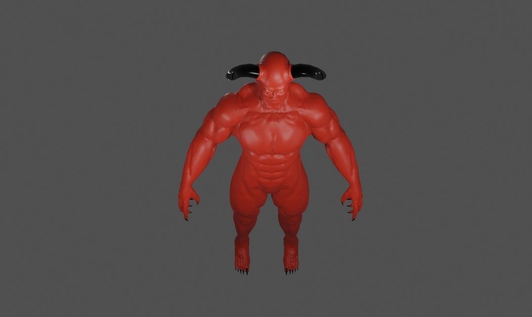 Devil Red - Diabo - Demon 3D model_13