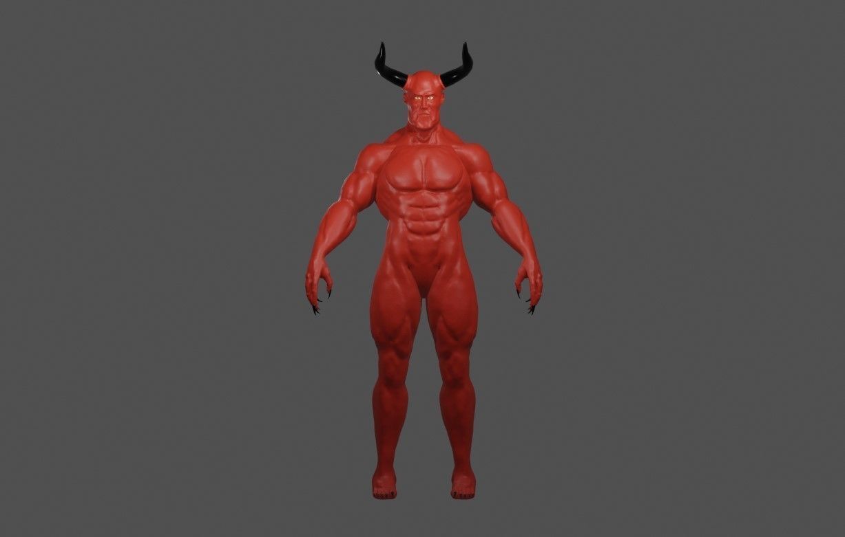 Devil Red - Diabo - Demon 3D model_1