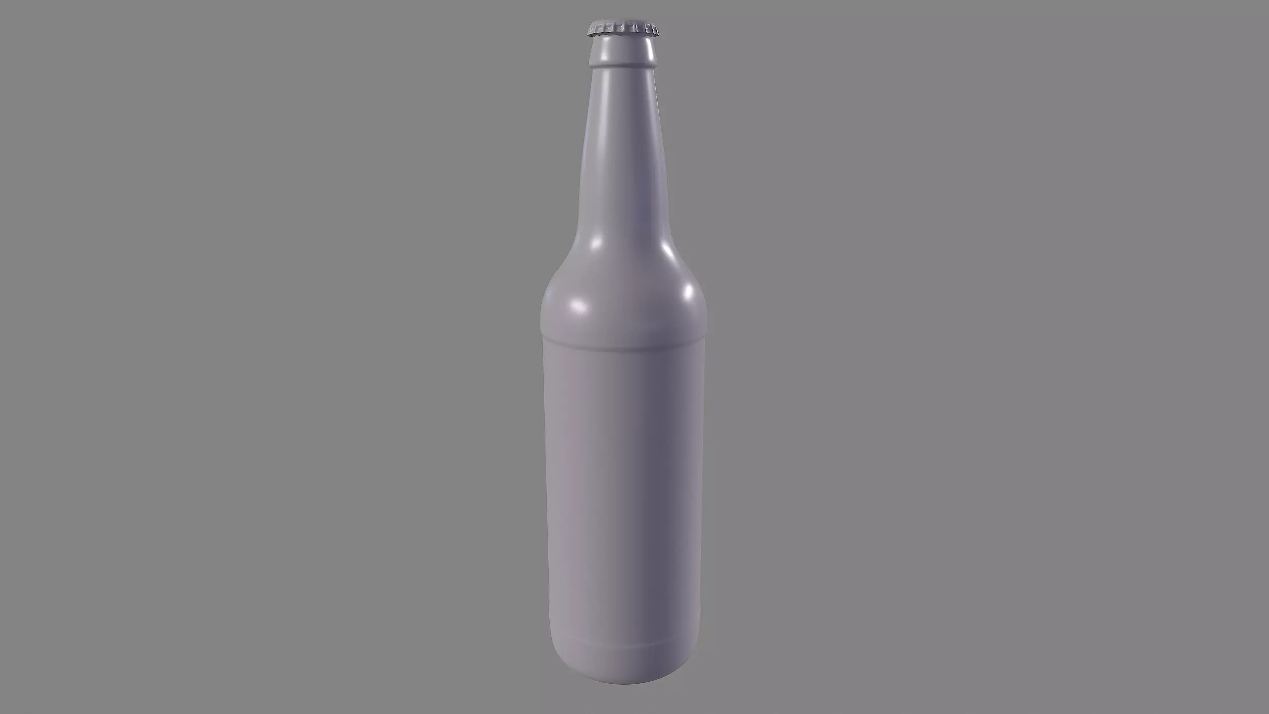 Beer Bottle 3d Model - Bomber 660ml 22oz - High Poly Free 3D model_0
