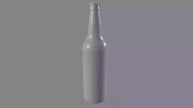 Beer Bottle 3d Model - Bomber 660ml 22oz - High Poly