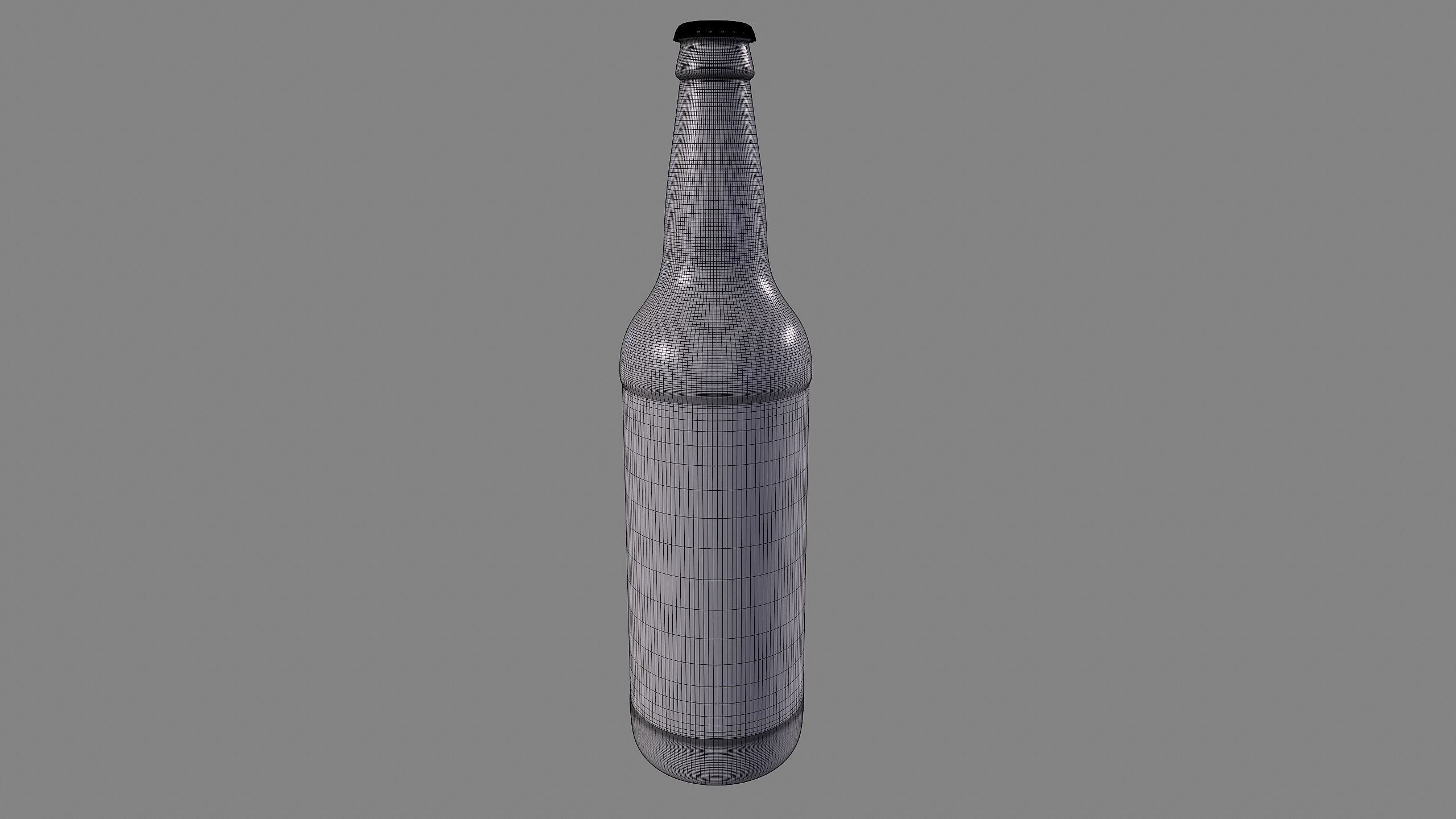 Beer Bottle 3d Model - Bomber 660ml 22oz - High Poly Free 3D model_1