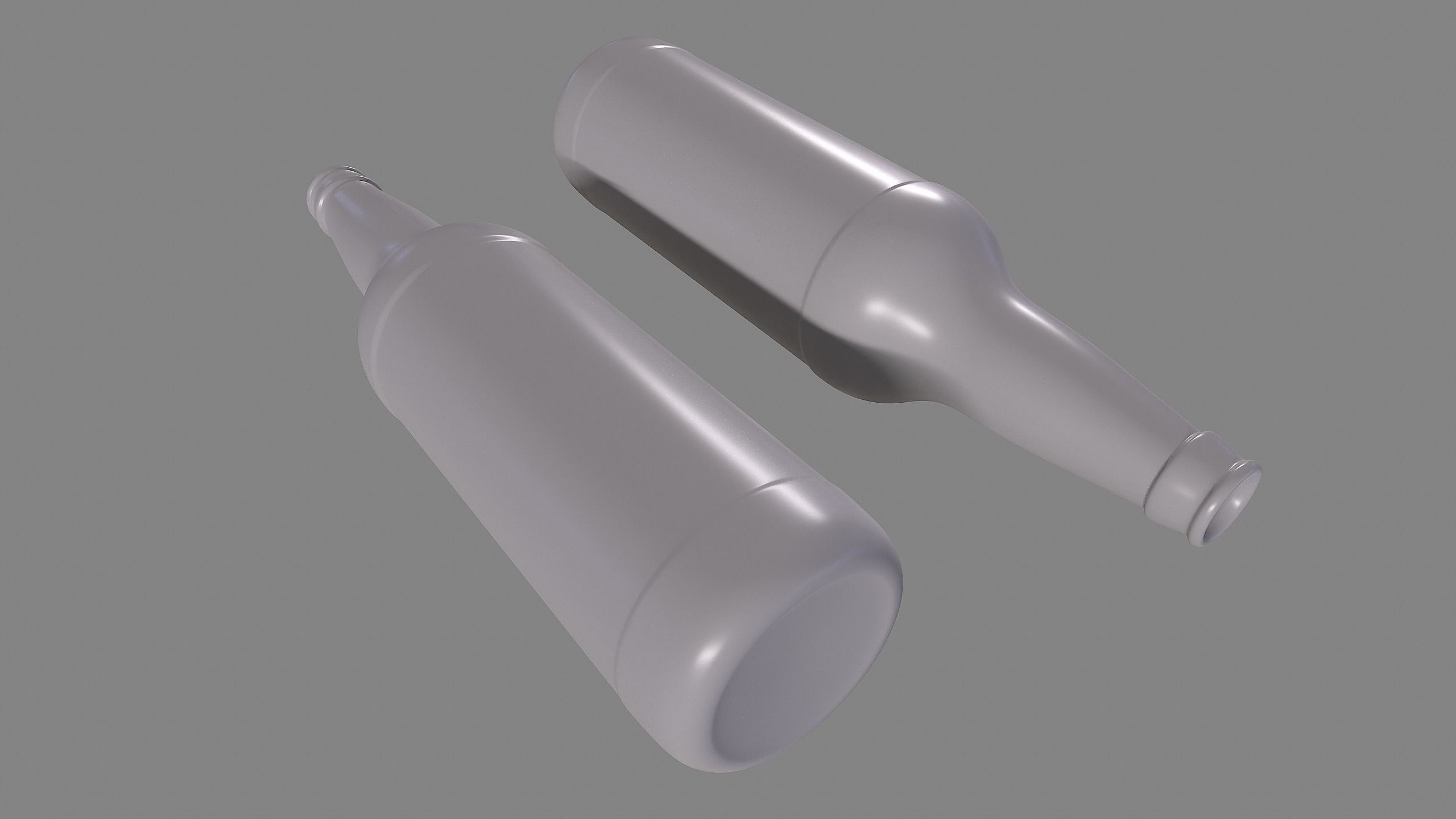 Beer Bottle 3d Model - Bomber 660ml 22oz - High Poly Free 3D model_3