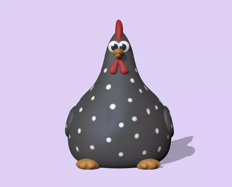Cute Galeeny Chicken 3D print model_0