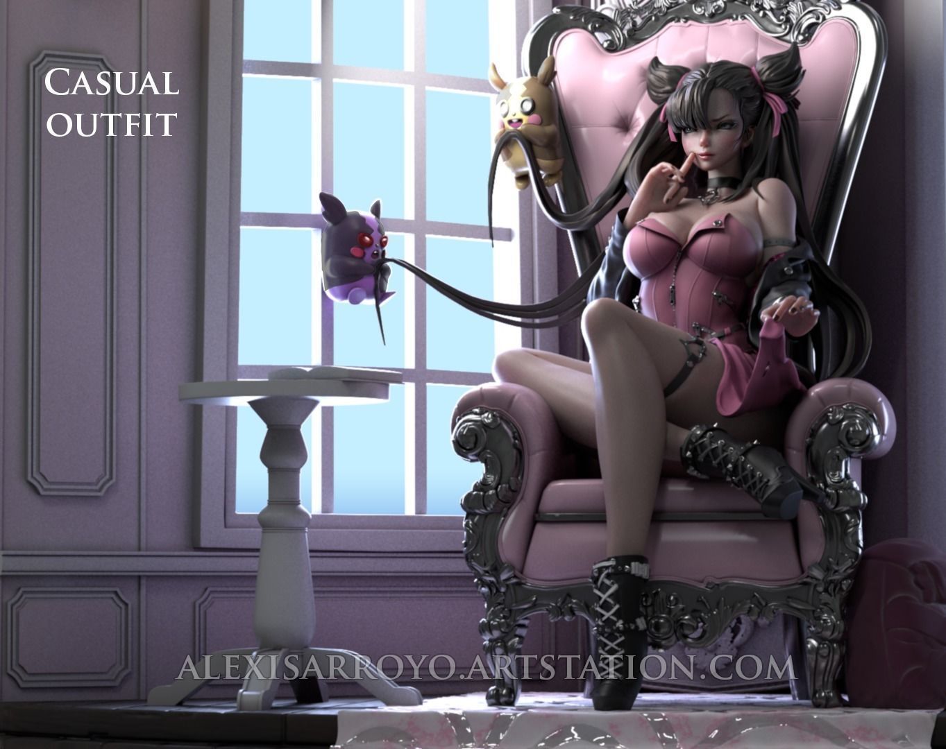 Pokemon Marnie Full Package Commercial Licensed 3D print model_4