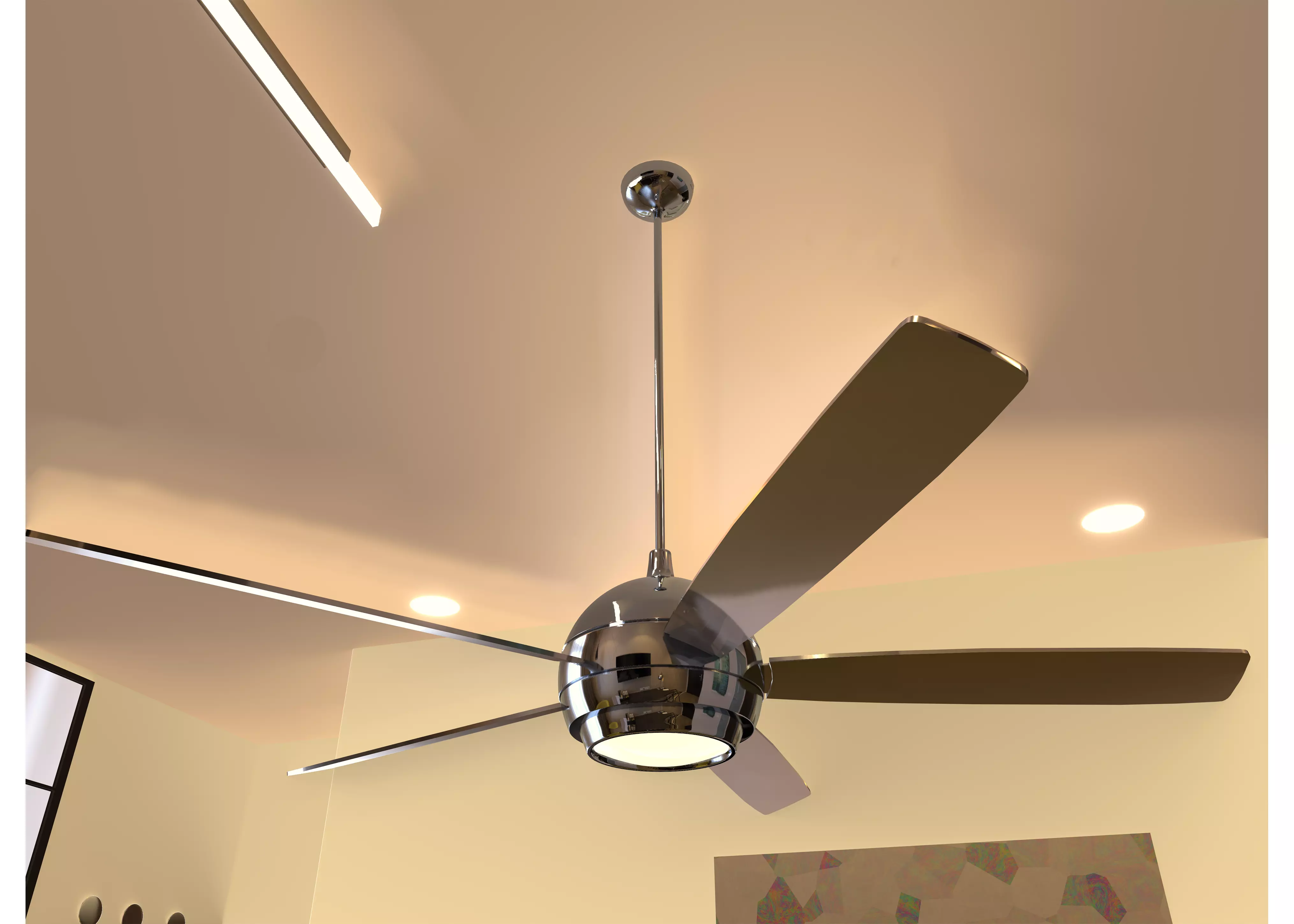 Gail Focous Ceilingfan 3D model_0