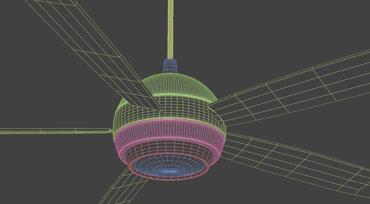 Gail Focous Ceilingfan 3D model_2