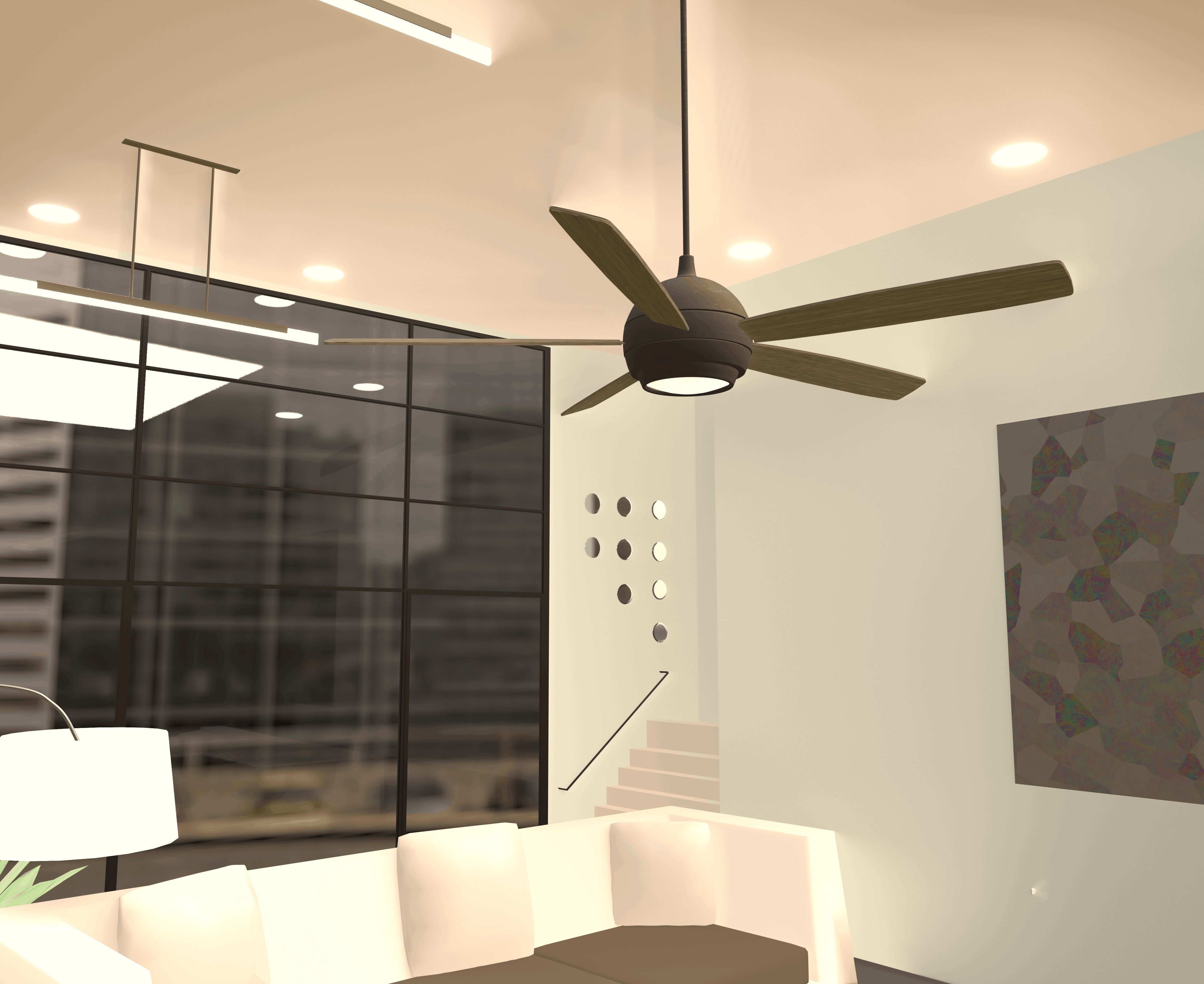 Gail Focous Ceilingfan 3D model_1