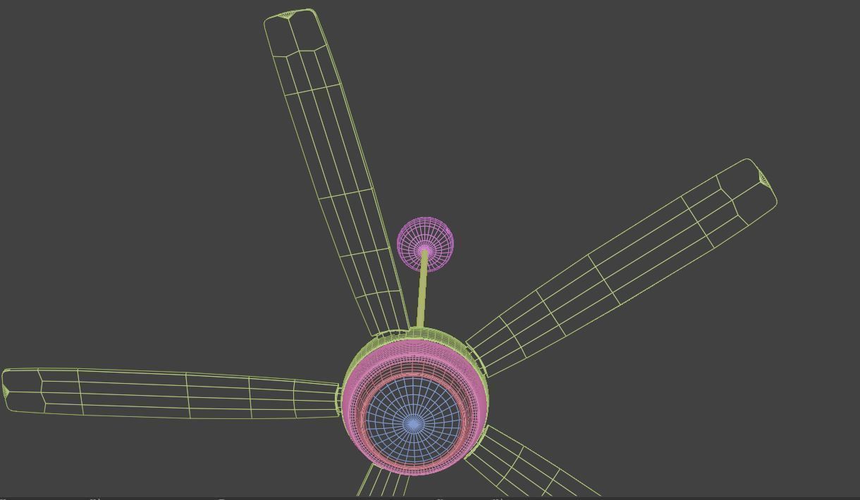 Gail Focous Ceilingfan 3D model_3