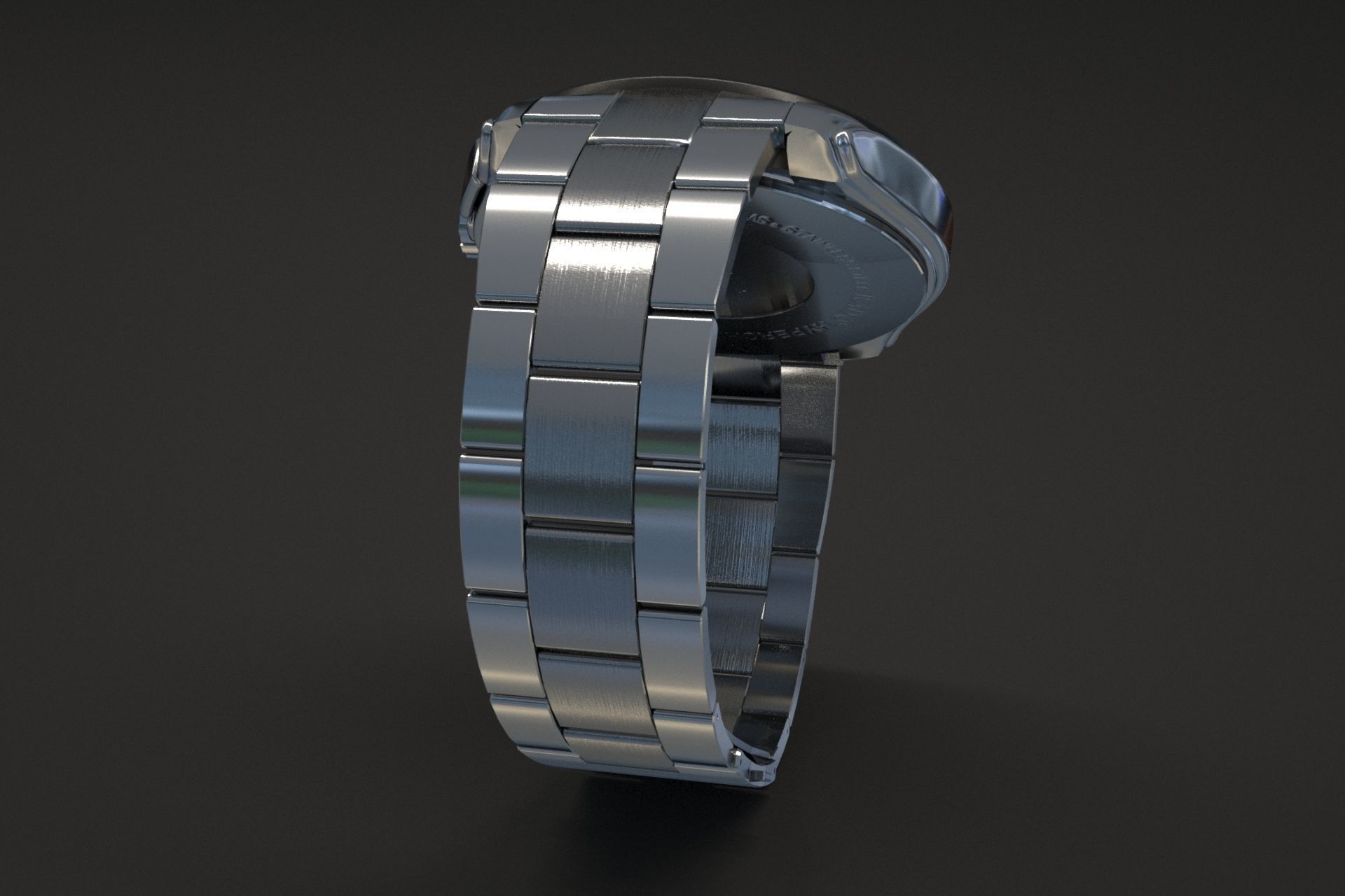 watch silver 3D model_30
